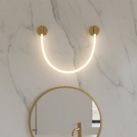 Aplica LED de Perete, 110cm, 3000K/4000K/6000K, Auriu