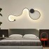 Aplica LED Delilah 36W Decorativa Lumina Rece/Calda/Neutra Metal si SIlicon Negru [3]