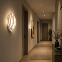 Aplica LED ORCHID 15W Petala Lumina Rece/Calda/Neutra Acril Metal Alb