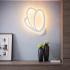 Aplica LED de Perete Tulip 15W, Lumina Rece/Calda/Neutra 3000K/4000K/6000K, Alb, Metal si Acril [3]