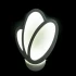 Aplica LED de Perete Tulip 15W, Lumina Rece/Calda/Neutra 3000K/4000K/6000K, Alb, Metal si Acril [4]