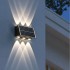 Aplica LED Exterior Solaris, 6 Surse de lumina, Lumina Calda, ABS si Plastic, Negru [4]
