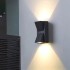 Aplica LED de Exterior si Interior, 6W, 2 Surse x 5W, IP65, ABS, Negru, 3000K, AX100/2BK [2]