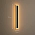 Aplica LED de Exterior Mack, Lungime 30cm, 4W, IP65, Metal, Liniar, Negru [2]