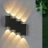 Aplica LED AX232, Exterior, 8 Surse, 8W, Negru, 3000K [3]