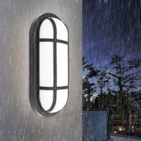 Aplica LED de Exterior AX321/218BK, IP65, Alb si Negru