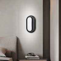 Aplica LED de Exterior AX322/270BK, Lumina Calda 3000k, IP65, Negru si Alb