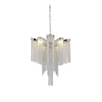 Candelabru Aurora, 4xE14, Diametru 43 cm, Inaltime 68 cm, Crom Lucios, Metal
