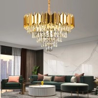 Candelabru Cristal Braylen 8x E14 Diametru 60cm Auriu Candelabru Cristal Braylen 8x E14 Diametru 60cm Auriu