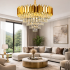 Candelabru Cristal Braylen 8x E14 Diametru 60cm Auriu [3]