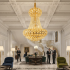 Candelabru Cristal CASTRUM Magno 11xE14, D60 cm, Auriu, Inaltime Reglabila, Metal si Cristal [2]