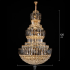 Candelabru Cristal VELIOR Regalis 29xE14, D80 cm, Auriu, Inaltime Reglabila, Metal si Cristal [4]