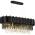 Candelabru Cristal BLOIS Eleganza 10xE14, Diametru 75cm, Negru, Inaltime Reglabila [4]