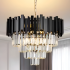 Candelabru Cristal BLOIS Eleganza 8xE14, Diametru 50cm, Negru, Inaltime Reglabila [4]