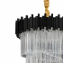 Candelabru Cristal CC110/600x1800BK , 28xE14, Diametru 60cm, Inaltime 180cm, Negru, Inaltime Reglabila, Design Elegant [2]