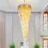 Candelabru Cristal CC110/600x1800GD , 28xE14, Diametru 60cm, Inaltime 180cm, Auriu Lucios, Inaltime Reglabila, Design Elegant [2]