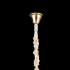 Candelabru Cristal Petito, 1676/350, 3xE14, Auriu Lucios, Inaltime Reglabila, Metal si Cristal [4]