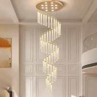 Candelabru Cristal LED Nomiki Auriu Candelabru Cristal LED Nomiki Auriu