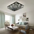 Candelabru Cristal, Brady, 14xE14, Rectangular, Gri [4]