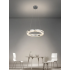 Candelabru LED cu Telecomanda, 60W, POLAR, Diametru 50 cm, Inaltime 120 cm, Lumina Rece/Neutra/Calda, Dimabila, Argintiu, Cristal, Metal [3]