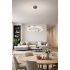 Candelabru LED cu Telecomanda, 60W, POLAR, Diametru 50 cm, Inaltime 120 cm, Lumina Rece/Neutra/Calda, Dimabila, Argintiu, Cristal, Metal [4]