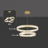 Candelabru Cristal, LINDERHOF Magno, 61W, Diametru 60cm, Lumina Rece/Calda/Neutra, Auriu, Inaltime Reglabila [4]
