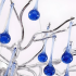 Candelabru Cristal CC335/400CH, 4x G9, Crom si Cristale Albastre, 40cm, Inaltime Reglabila [2]
