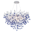 Candelabru Cristal CC335/400CH, 4x G9, Crom si Cristale Albastre, 40cm, Inaltime Reglabila [4]
