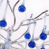 Candelabru Cristal CC335/600CH, 9x G9, Crom si Cristale Albastre, 60cm, Inaltime Reglabila [2]