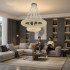 Candelabru Cristal cu Telecomanda, PRAGA Imperio, 78W, Diametru 71cm, Lumina Rece/Calda/Neutra, Auriu, Inaltime Reglabila [4]