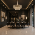 Candelabru Cristal LUCENT Regalis 22xE14, D80 cm, Auriu, Inaltime Reglabila, Metal si Cristal [2]