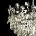 Candelabru Cristal FLORENCE Eleganza, 9x E14, Diametru 50cm, Crom Lucios, Inaltime Reglabila [3]