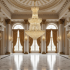 Candelabru Cristal TORRE 59xE14, Diametru 120cm, Inaltime 200cm, Auriu Lucios, Inaltime Reglabila, Design Elegant [2]