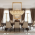 Candelabru Cristal JARDIN Supremo 12xE14, Dimensiune 100x35 cm, Inaltime 35 cm, Auriu Lucios, Inaltime Reglabila, Design Elegant [3]
