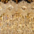 Candelabru Cristal FLEUR Nobile 5xE14, Diametru 40cm, Inaltime 30cm, Auriu Lucios, Inaltime Reglabila, Design Elegant [4]