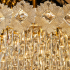 Candelabru Cristal FLEUR Eleganza 9xE14, Diametru 50cm, Inaltime 40cm, Auriu Lucios, Inaltime Reglabila, Design Elegant [4]