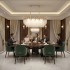 Candelabru Cristal MURANO Supremo 10xE14, 100x40 cm, Auriu, Inaltime Reglabila, Metal si Cristal [4]