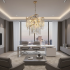 Candelabru Cristal TWEEZE Eleganza, Φ50cm, 9xE14, Auriu, Metal si Cristal [2]
