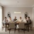 Candelabru Cristal VOLNA Magno, 124W, D60cm, Lumina Calda/Neutra/Rece, Alb, Metal si Cristal [3]