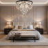 Candelabru LED Cristal MAGE Nobile, 22W, Lumina Calda/Neutra/Rece, Diametru 40cm, Crom Lucios [2]