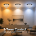 Candelabru LED Cristal MAGE Eleganza, 26W, Lumina Calda/Neutra/Rece, Diametru 50cm, Crom Lucios [4]