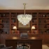 Candelabru Cristal WINDSOR Nobile 5xE14, Diametru 39cm, Auriu Lucios, Inaltime Reglabila [2]