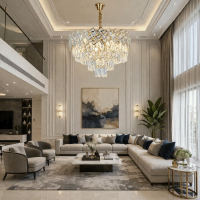 Candelabru Cristal WINDSOR Eleganza 8x E14, Diametru 39cm, Auriu Lucios, Inaltime Reglabila, Metal si Cristal Candelabru Cristal WINDSOR Eleganza 8x E14, Diametru 39cm, Auriu Lucios, Inaltime Reglabila, Metal si Cristal