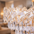 Candelabru Cristal WINDSOR Eleganza 8x E14, Diametru 39cm, Auriu Lucios, Inaltime Reglabila, Metal si Cristal [2]