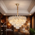 Candelabru Cristal WINDSOR Eleganza 8x E14, Diametru 39cm, Auriu Lucios, Inaltime Reglabila, Metal si Cristal [4]