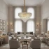 Candelabru Cristal WINDSOR Supremo 10xE14, Diametru 80cm, Auriu Lucios, Inaltime Reglabila [2]
