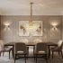 Candelabru Cristal WINDSOR Supremo 10xE14, Diametru 80cm, Auriu Lucios, Inaltime Reglabila [3]