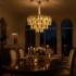 Candelabru Cristal VENARIA 8x E14, Diametru 50cm, Auriu Lucios, Inaltime Reglabil [3]