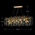 Candelabru Cristal LEAF Supremo, 120x40cm, 12xE14, Auriu, Metal si Cristal [4]