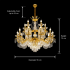 Candelabru Cristal 19xE14, D95cm, Auriu Lucios, Inaltime Reglabila, Metal si Cristal [4]